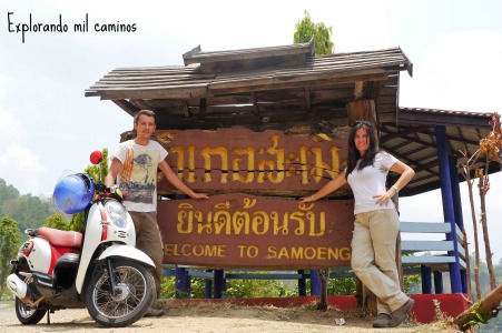 Recorriendo los alrededores de Chiang Mai en moto